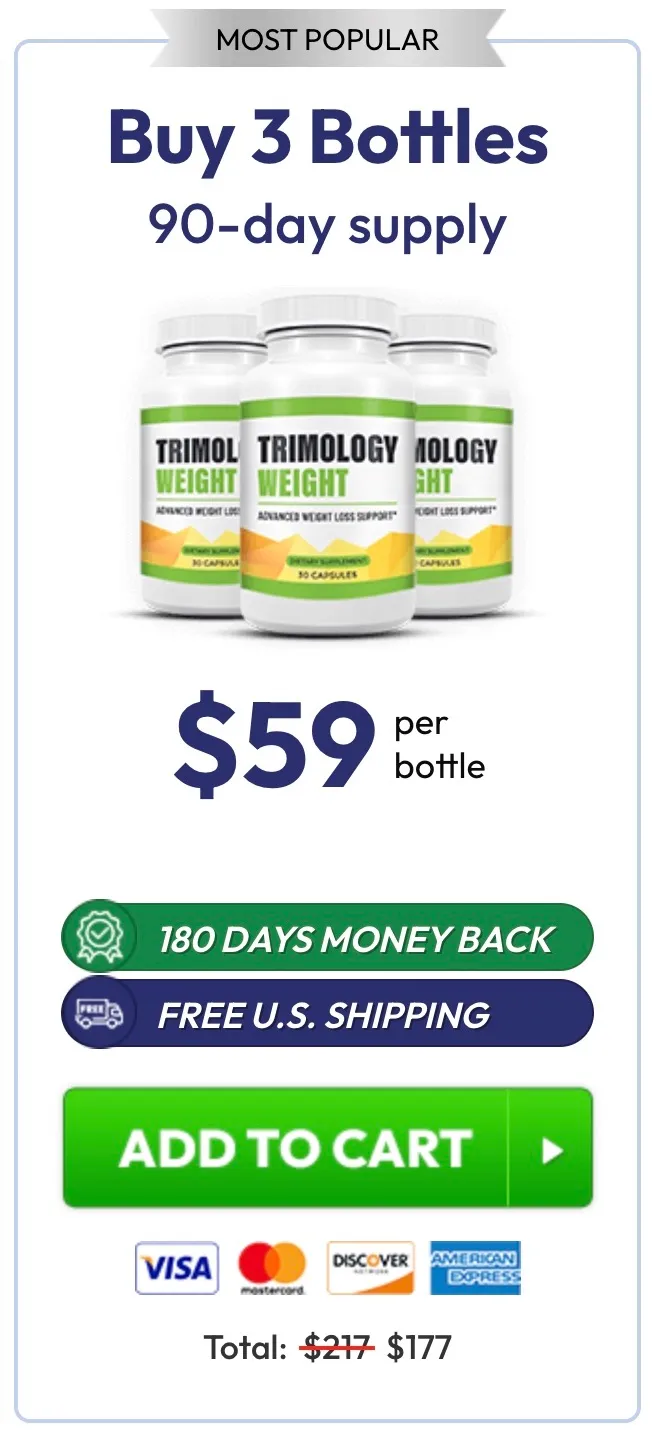 Trimology 3 bottles